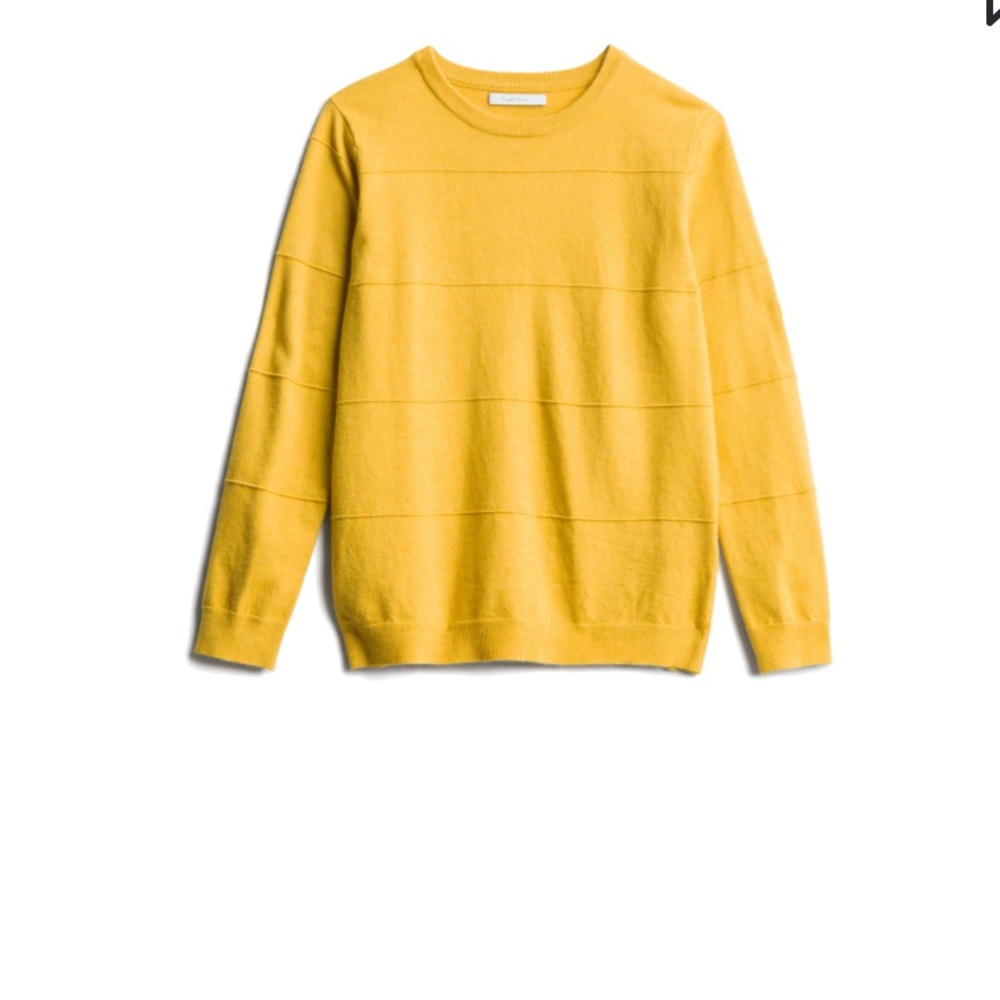 NWT - Stitches and Stripes Mustard Pullover